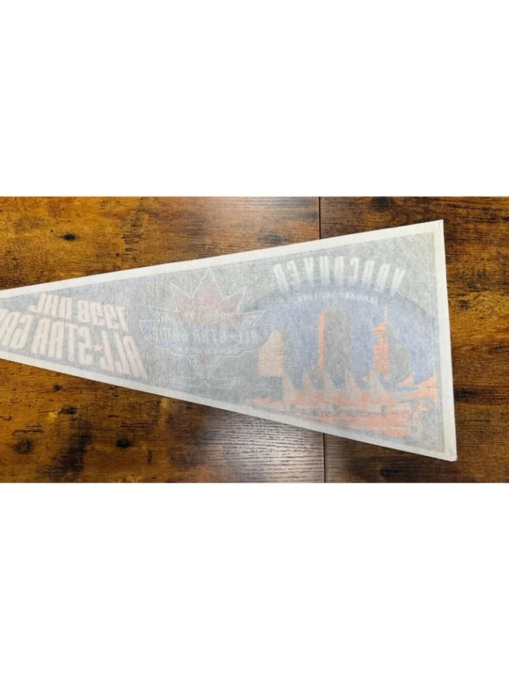 Vintage NHL 1998 All Star Game Vancouver Canucks Hockey Pennant